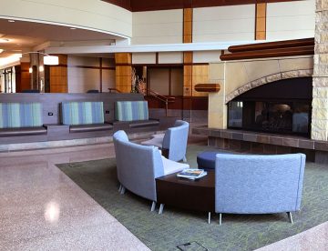 10400 Viking Drive Office Lobby Interior Design