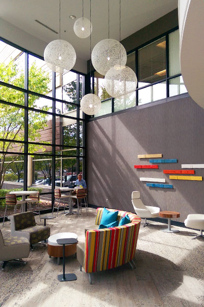 Interior Design of Broadway Ridge Common Areas Lobby