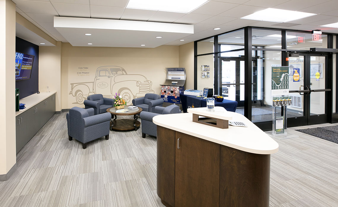 Spire Credit Union Retail Architecture and Interiors PlanForceGroup