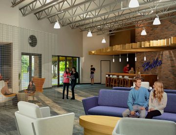 Rendering of Commercial Real Estate Common Area
