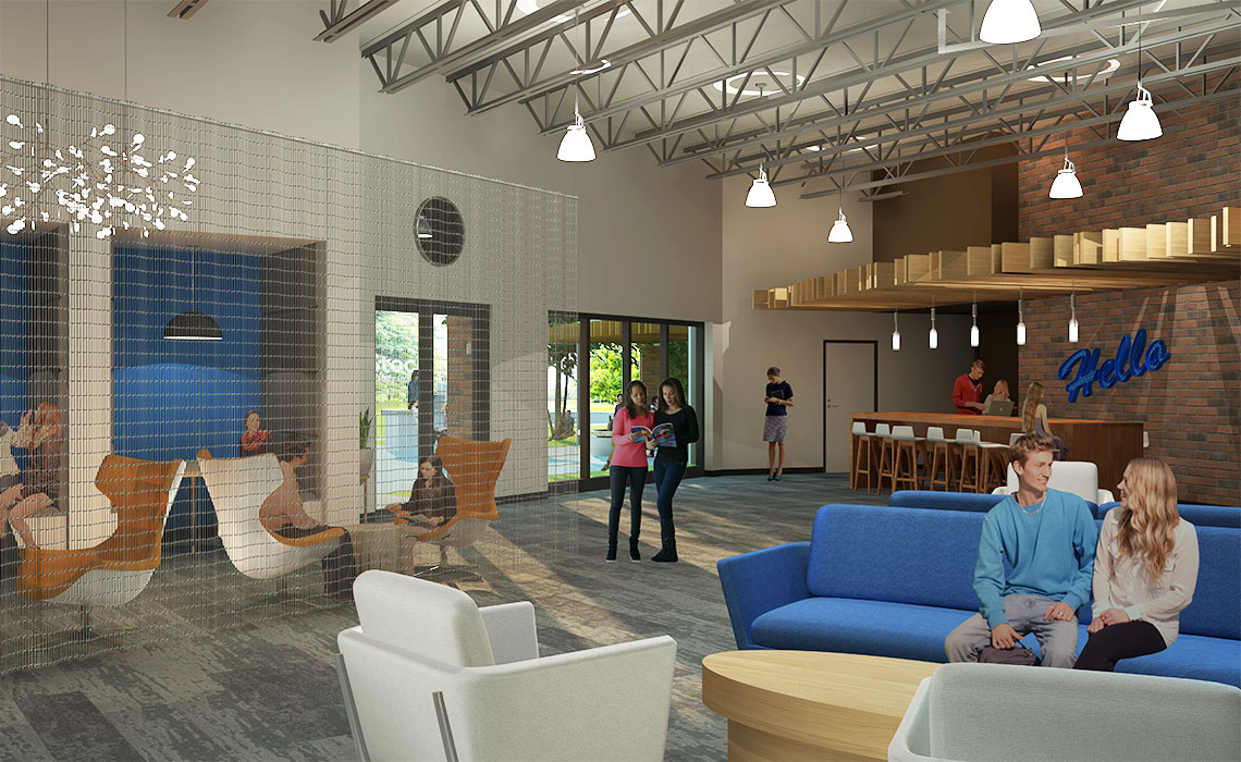 Common space architectural renderings for Minnetonka Corporate Center